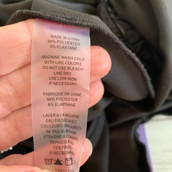 Vince Camuto Black Jersey Knit Ruffle Midi Pencil Skirt - Picture 8 of 11